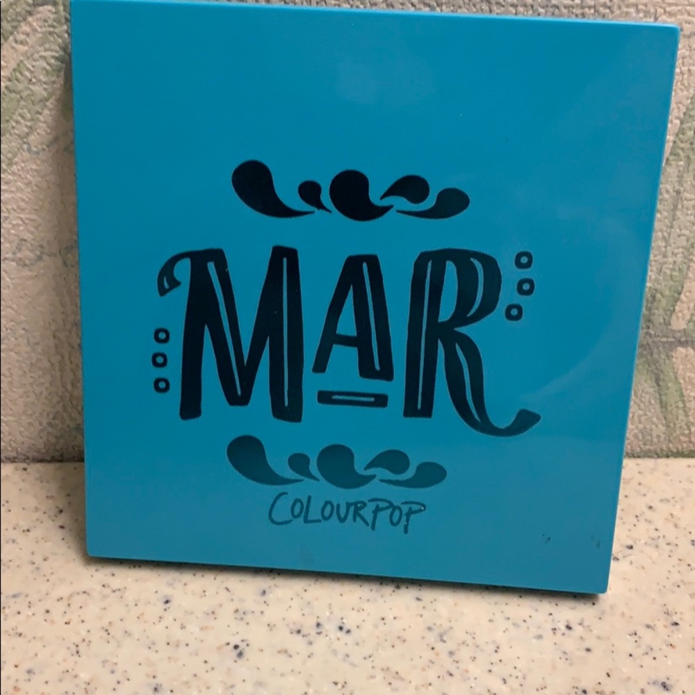 Swatched Mar palette by Colourpop